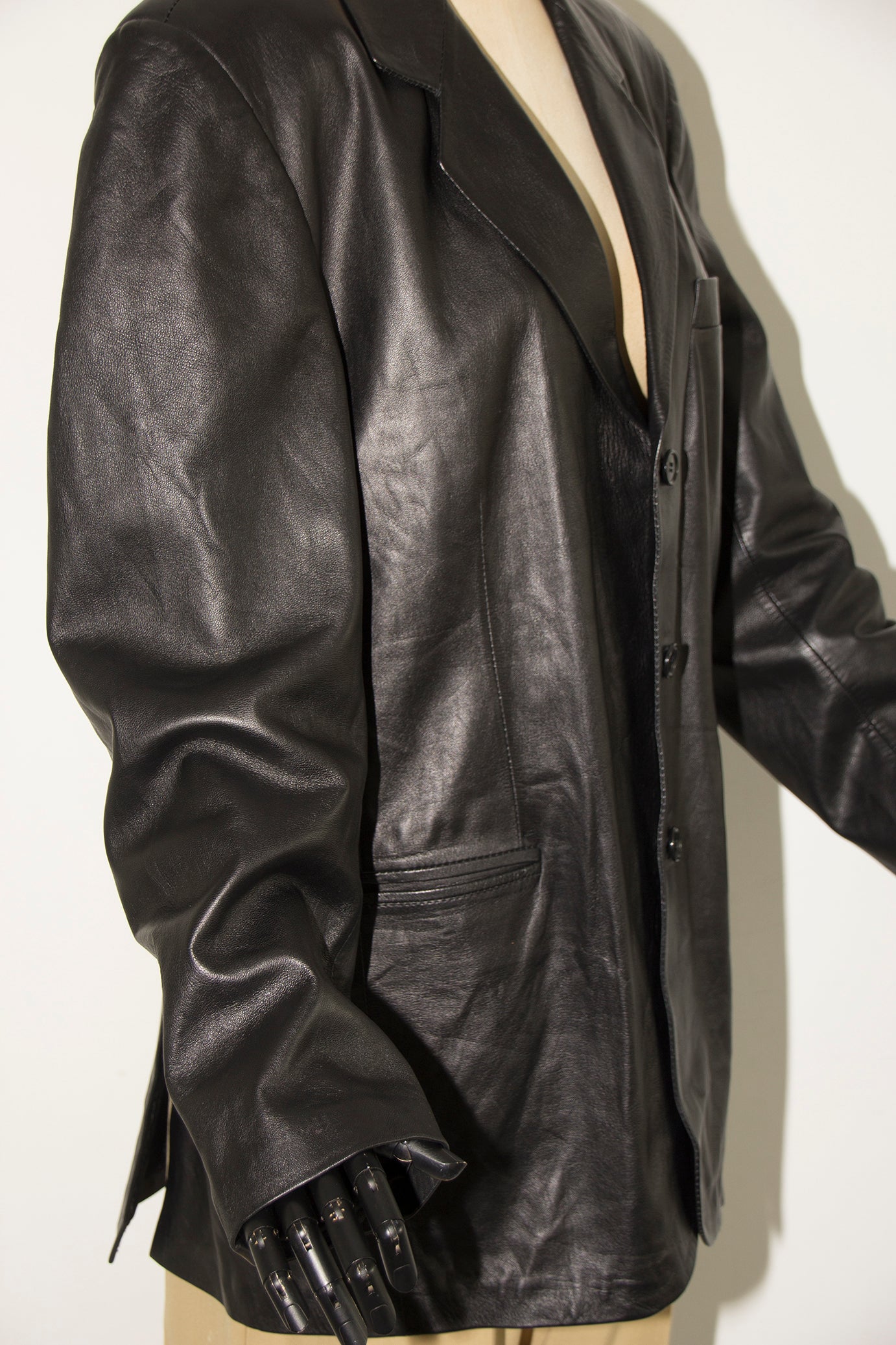 Lambskin leather jacket